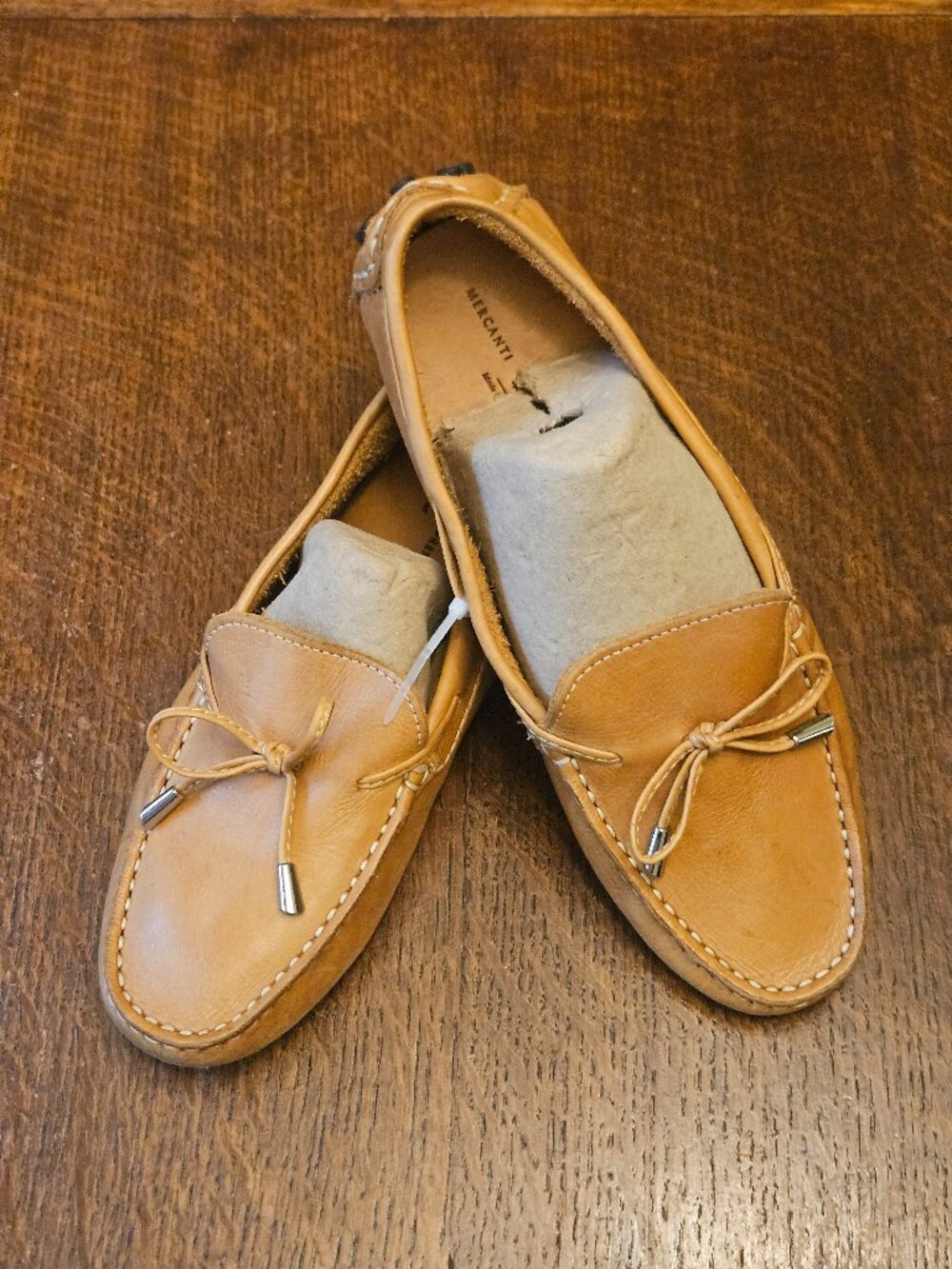 Mercanti Fiorentini Tan Brazilian Leather Driving Shoes Size 7.5